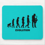 Alfombrilla De Ratón jugador de saxofón divertido<br><div class="desc">Camisetas,  camisetas y regalos divertidos de la evolución del jugador de saxofón para los jugadores de saxofón.  Ropa hilarante del jugador de saxofón para los cumpleaños,  el navidad o cualquier ocasión.</div>