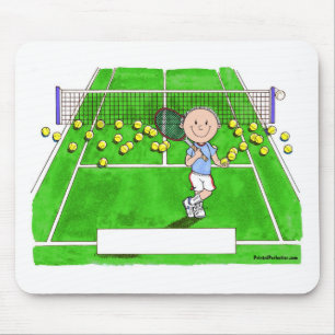 Alfombrilla De Ratón Jugador de tenis, macho - Personalizado personaliz