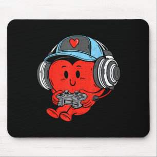 Alfombrilla De Ratón Jugador de Videojuegos Corazón Día de San Valentín