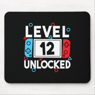 Alfombrilla De Ratón Jugador Desbloqueado de Nivel 12 Videojuego de Cum