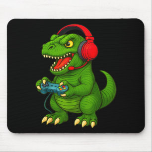 Alfombrilla De Ratón Jugador T Rex Dinosaurio Video Juegos Chicos Adole