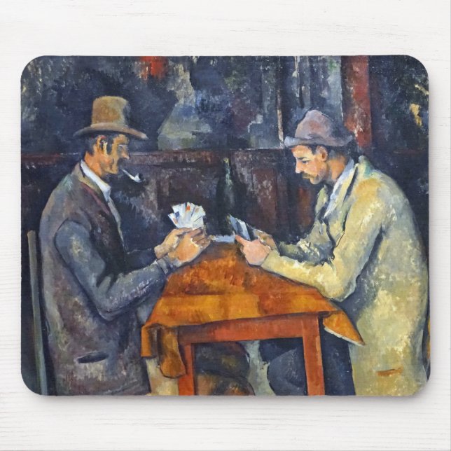 Alfombrilla De Ratón Jugadores de cartas, Cezanne (Frente)