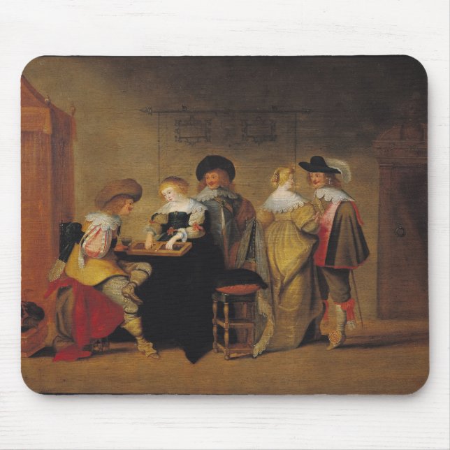 Alfombrilla De Ratón Jugadores del backgammon (Frente)