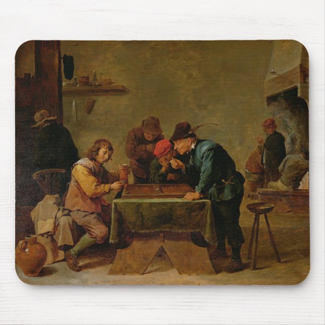 Alfombrilla De Ratón Jugadores del backgammon, c.1640-45 (Frente)