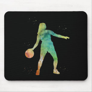 Alfombrilla De Ratón Jugando Chica de baloncesto