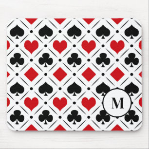 Alfombrilla De Ratón Jugar a los símbolos del juego de cartas