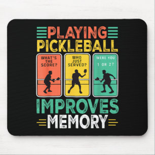 Alfombrilla De Ratón Jugar pickleball mejora la memoria divertido pickl