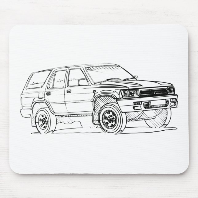 Alfombrilla De Ratón Juguete 4Runner gen2 1992+ (Frente)