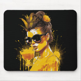 Alfombrilla De Ratón Juicy Pineapple Lady Mousepad