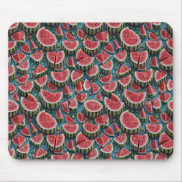 Alfombrilla De Ratón Juicy Watermelon Pattern Design 1