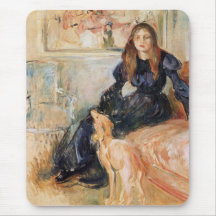 Julie Manet y su Greyhound (por Berthe Morisot)