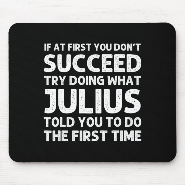 Alfombrilla De Ratón Julius Gift Name D Birthday Funny Chris  (Frente)