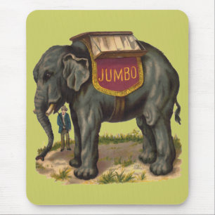 Alfombrilla De Ratón Jumbo, gran elefante de la pinta Barnum