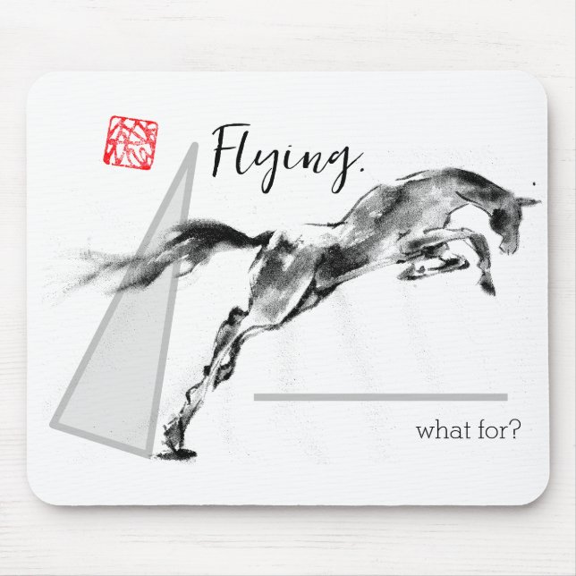 Alfombrilla De Ratón Jumping Horse    mouse pad   (Frente)