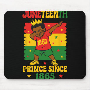 Alfombrilla De Ratón Juneteenth 1865 Groovy Niño Bailando Dabbing Prínc