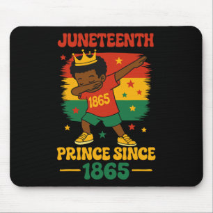 Alfombrilla De Ratón Juneteenth 1865 Groovy Prince Niño con estilo Dab 