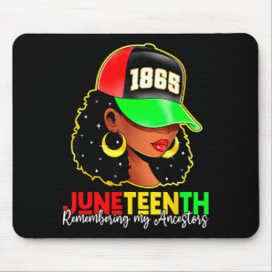 Alfombrilla De Ratón Juneteenth 1865 recordando ancestros orgullo negro