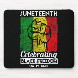 Alfombrilla De Ratón Juneteenth celebrando la libertad negra africana
