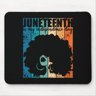 Alfombrilla De Ratón Juneteenth My Independence Day Retro Afro Women Me