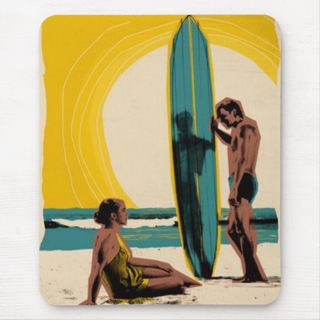 Alfombrilla De Ratón Juntos en el mousepad de la playa (Frente)