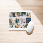 Alfombrilla De Ratón Juntos Es Nuestro Collage de fotos Favorito<br><div class="desc">Un teclado de ratón con un collage de fotos de 11 cuadrados y un cuadrado a la izquierda con la frase "Juntos es nuestro lugar favorito para ser" es una excelente manera de agregar un toque personal a su área de trabajo. El diseño de collage te permite mostrar tus recuerdos...</div>