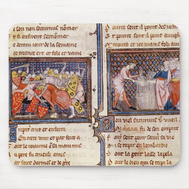 Alfombrilla De Ratón Júpiter contra Saturn: Enseñanza de Saturn (Frente)