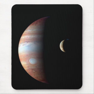 Alfombrilla De Ratón Júpiter Planeta Gigante Gaseoso y Io Luna Galilean