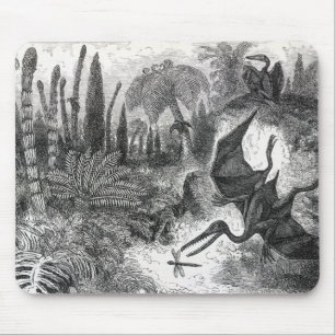Alfombrilla De Ratón Jurásico Pterodáctilos