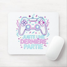 Juste Une Dernière Partie Gamer Mouse Pad - Retro