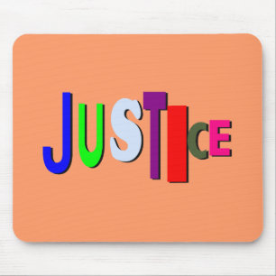 Alfombrilla De Ratón Justicia en el Mousepad de color