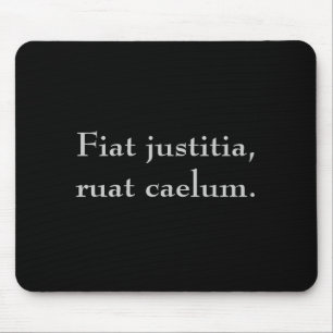 Alfombrilla De Ratón Justitia de Fiat, ruat caelum.