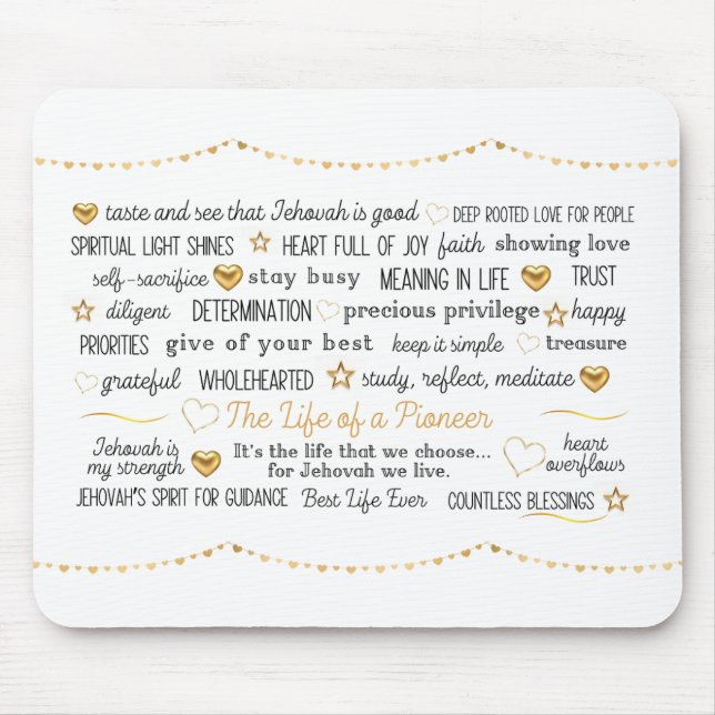 Alfombrilla De Ratón JW La vida de un pionero (Frente)