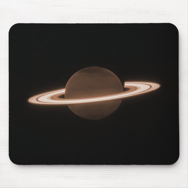 Alfombrilla De Ratón JWST James Webb Telescopio Espacial Saturn Infrarr (Frente)
