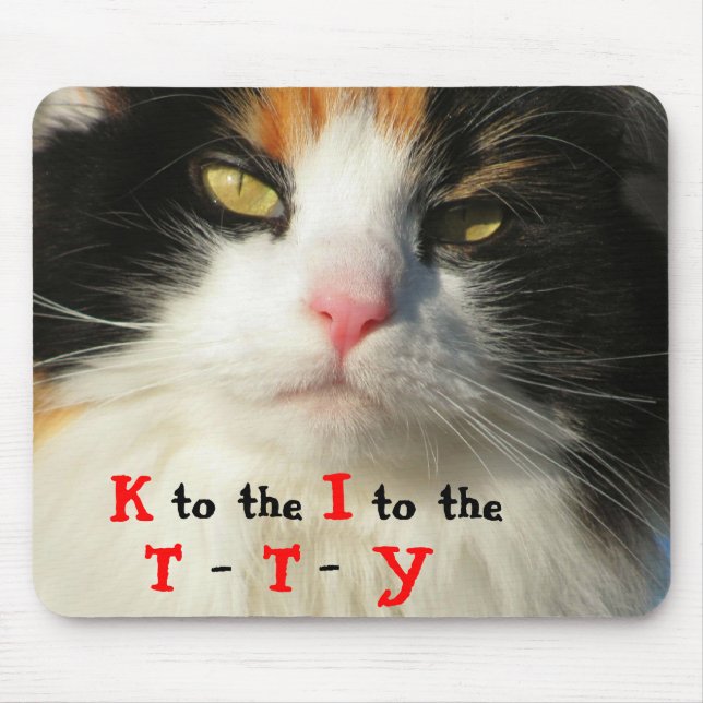 Alfombrilla De Ratón K al gato de I to the TTY Hip Hop (Frente)