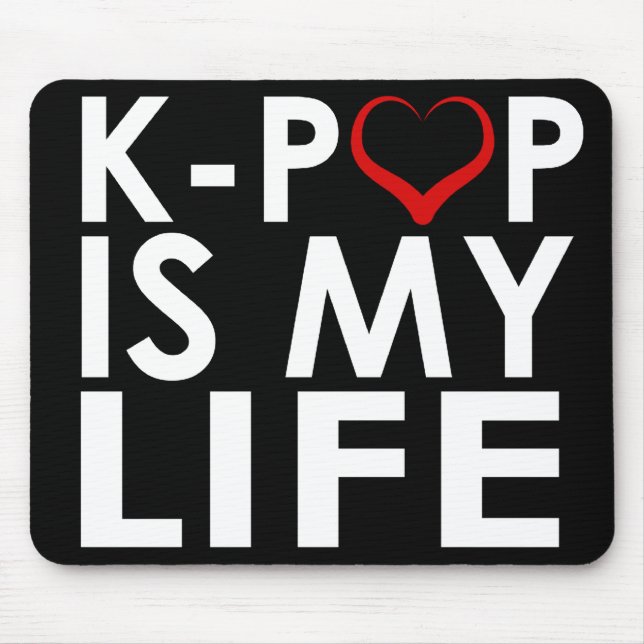 ALFOMBRILLA DE RATÓN K-POP ES MI ♡ DE LA VIDA (Frente)