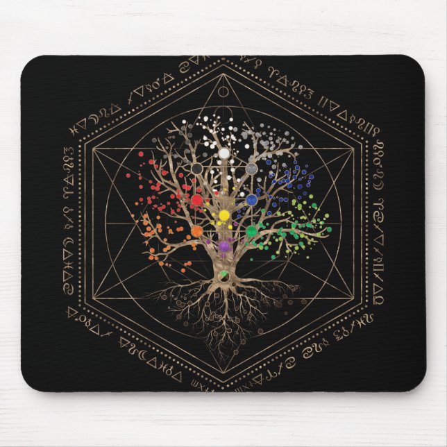 Alfombrilla De Ratón Kabbalah El árbol de la vida (Frente)