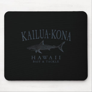 Alfombrilla De Ratón Kailua - kona hawaii tiburón arte retro pizarra pe
