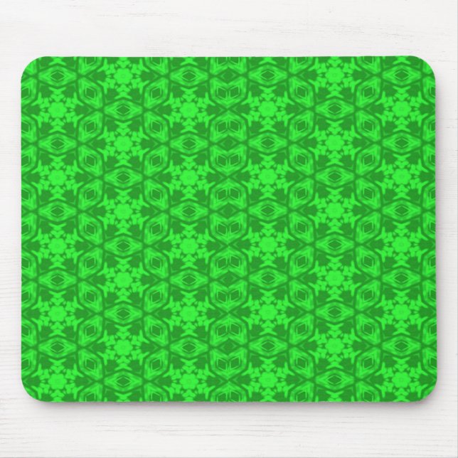 Alfombrilla De Ratón Kaleidoscopio verde (Frente)