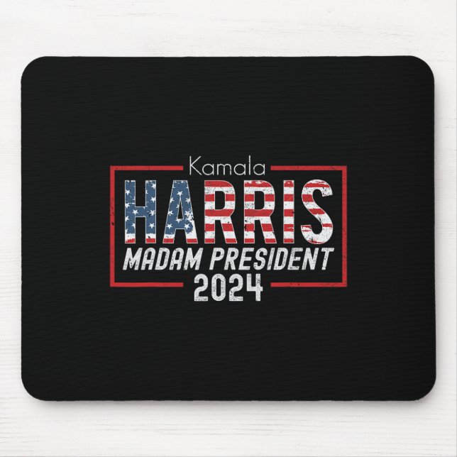 Alfombrilla De Ratón Kamala Harris 2024 Señora Presidenta Costum Electo (Frente)