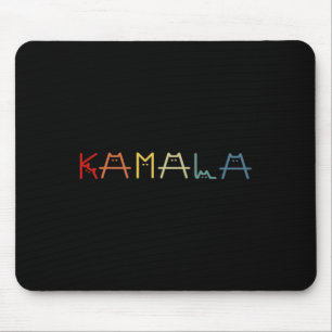 Alfombrilla De Ratón Kamala Harris Cat Vintage Lettering Positive Funny