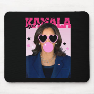 Alfombrilla De Ratón Kamala Harris lustrando Goma de burbuja Sungles ro