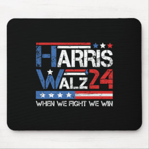 Alfombrilla De Ratón Kamala Harris Tim Waltz 2024 Cuando Peleamos Ganam