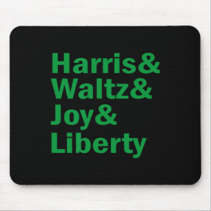 Alfombrilla De Ratón Kamala Harris y Waltz Joy Liberty Funny