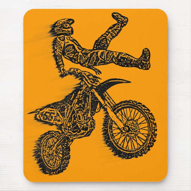 Alfombrilla De Ratón Kamikaze de Moto (Frente)