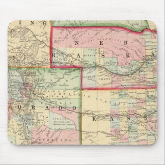 Alfombrilla De Ratón Kan, Neb, Colo Map de Mitchell