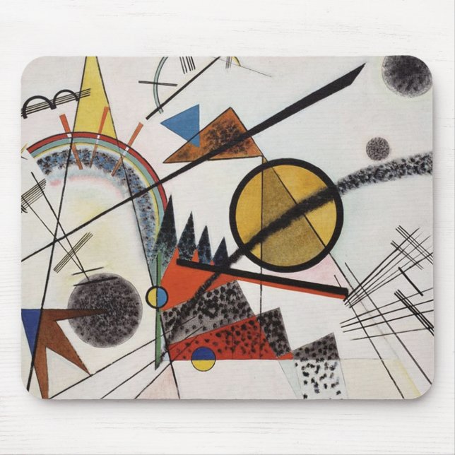 Alfombrilla De Ratón Kandinsky Abstract Pintando maestro de arte modern (Frente)