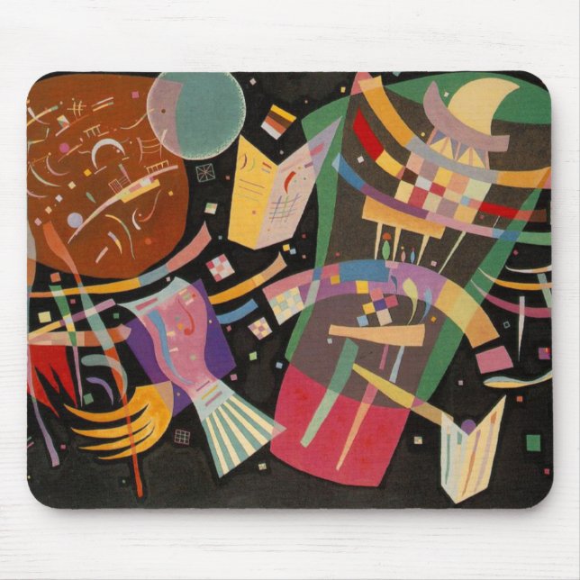 Alfombrilla De Ratón Kandinsky Composition 10 Resumen de pintura (Frente)