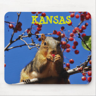 Alfombrilla De Ratón Kansas Fox Tail Squirrel Mouse PAD