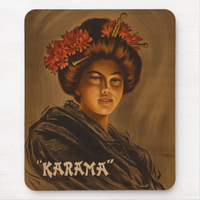 Alfombrilla De Ratón Karama: Actriz japonesa Romance Geisha (Frente)