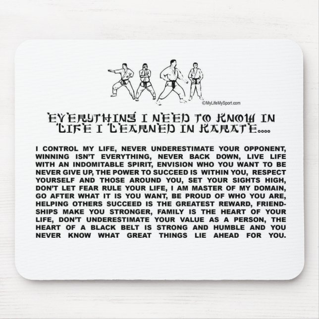ALFOMBRILLA DE RATÓN KARATE (Frente)